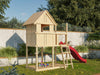 Karibu Stelzenhaus Frieda + Rutsche rot