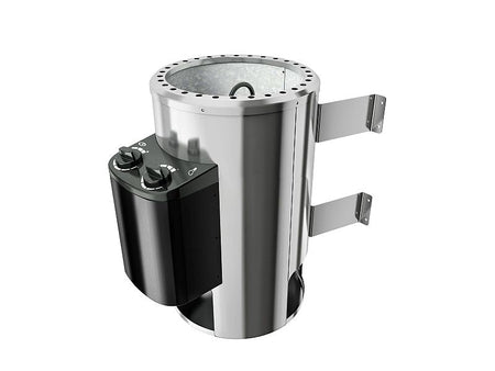 Lilja - Karibu Sauna Plug & Play inkl. 3,6 kW-Ofen - mit Dachkranz -