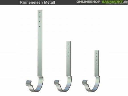 Metall-Dachrinne dunkelgrau Satteldach 800 cm