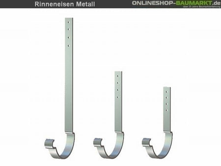 Metall-Dachrinne dunkelgrau Viereckdach 4 x 400 cm