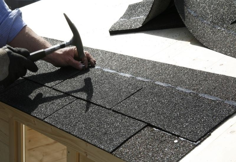 Montage 18 Pakete Bitumen Dachschindeln