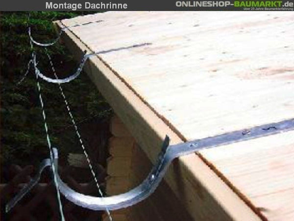 Montage Dachrinne 5 Meter