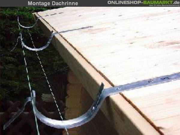 Montage Dachrinne 8 Meter