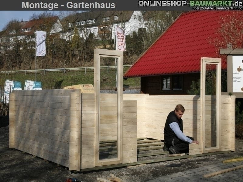 Montage Karibu Gartenhaus Stockach 5 (Deutschland)