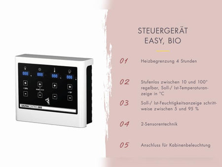 Osb samrt choice Saunahaus Patio 3, 38 mm naturbelassen -inkl. 9 kW Bioofen ext. Steuerung- inkl. Da