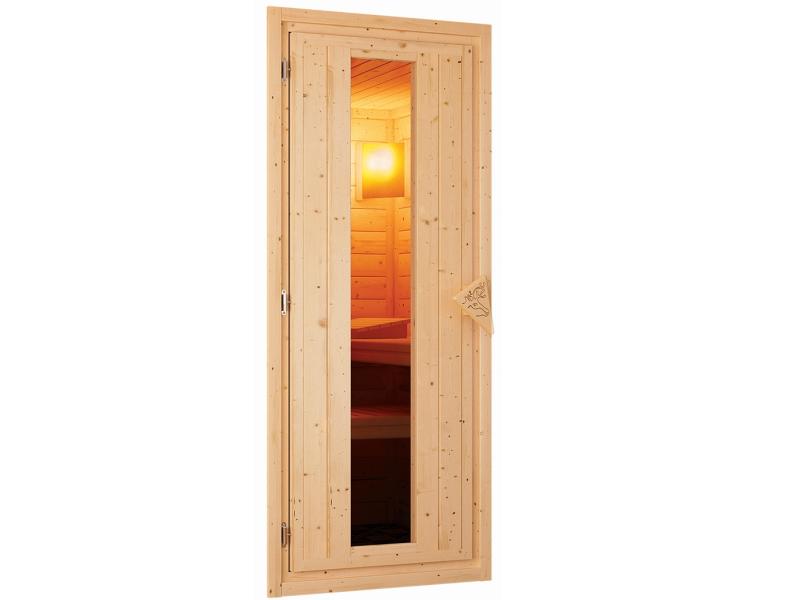 Osb smart choice Saunahaus Hella 1  38 mm - inkl. 9 kW Bioofen ext. Steuerung - inkl. Dacheindeckung