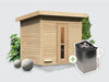 Osb smart choice Saunahaus Hella 3  38 mm - inkl. 9 kW Ofen integr. Steuerung - inkl. Dacheindeckung