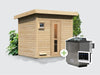 Osb smart choice Saunahaus Hella 3  38 mm - inkl. 9 kW Bioofen ext. Steuerung - inkl. Dacheindeckung