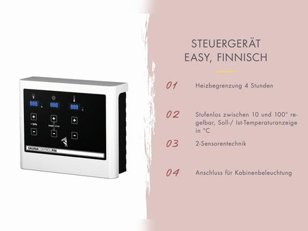Osb smart choice Saunahaus Patio 2, 38 mm naturbelassen -inkl. 9 kW Ofen ext. Steuerung-, inkl. Dach