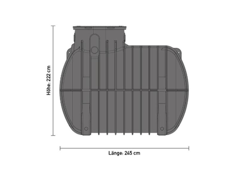 Speidel Zisternen Komplett-Set Garten Eco 5000 Liter