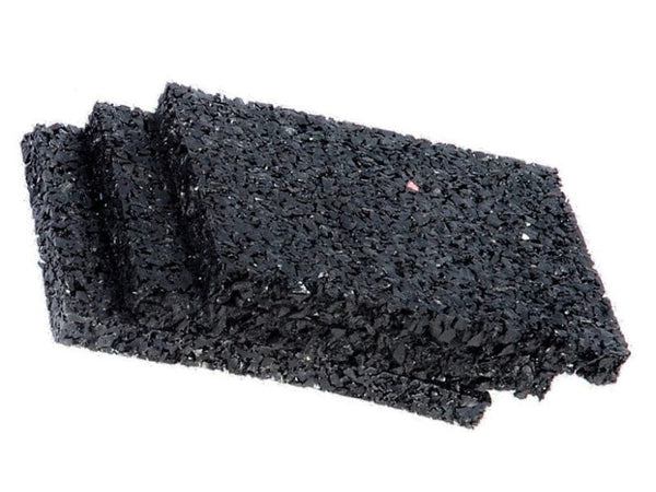 Unterleger für Gartenhäuser Granulatpads Gummi 48 Stück