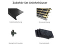Zubehör Set für Karibu Gartenhaus Wandlitz 2 natur 19 mm