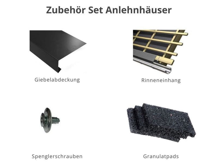 Zubehör Set für Karibu Wandlitz 5 anthrazit 19 mm