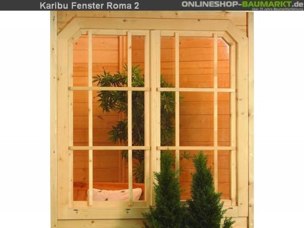 Karibu Fenster für Rom 2 mit Drehbeschlag Karibu Fenster für Rom 2 mit Drehbeschlag