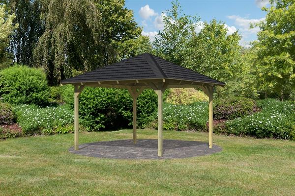 Karibu 4-Eck Pavillon Eco Granada Sparset inkl. Schindeln Karibu 4-Eck Pavillon Eco Granada Sparset inkl. Schindeln