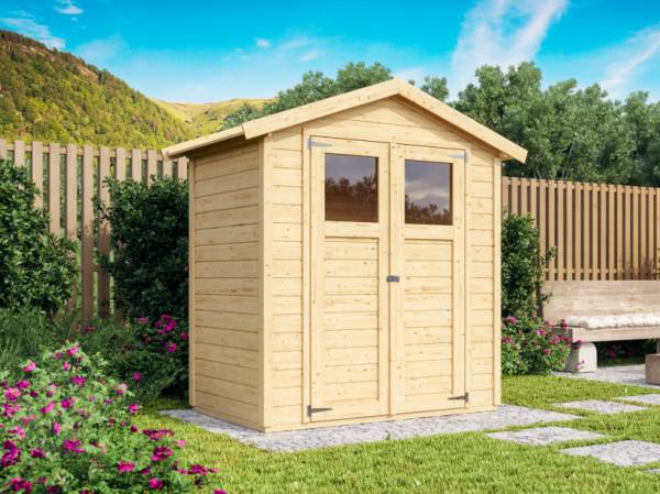 Karibu Gerätehaus Dahme 1 natur 14 mm Karibu Gerätehaus Dahme 1 natur 14 mm