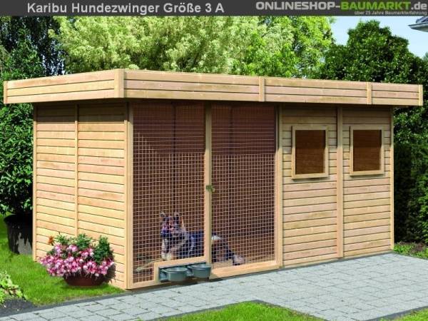 Karibu Hundehütte Hundezwinger Größe 4 A 19 mm Karibu Hundehütte Hundezwinger Größe 4 A 19 mm