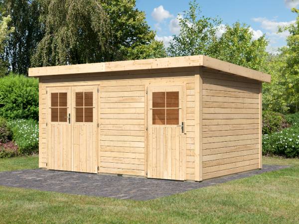 Karibu Gartenhaus Mattrup 2 raum Haus natur 28 mm Karibu Gartenhaus Mattrup 2 raum Haus natur 28 mm