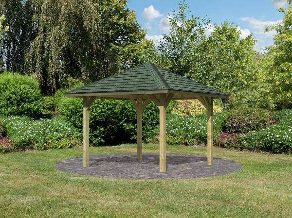 Karibu 4-Eck Pavillon Classic Bergen 1 kdi Sparset inkl. Schindeln Karibu 4-Eck Pavillon Classic Bergen 1 kdi Sparset inkl. Schindeln