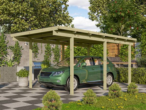 Karibu Einzelcarport ECO 1 Variante A kdi Karibu Einzelcarport ECO 1 Variante A kdi