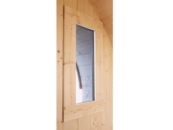 Karibu Fenster für 44 mm Saunafass 25 x 60 cm Karibu Fenster für 44 mm Saunafass 25 x 60 cm