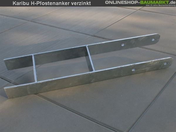 Karibu H-Pfostenanker 12 x 12 x 80 cm 1 St. Karibu H-Pfostenanker 12 x 12 x 80 cm 1 St.