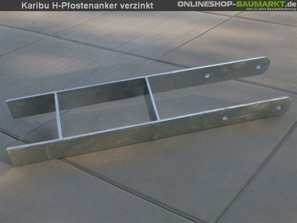 Karibu H-Pfostenanker 12 x 12 x 60 cm 1 St. Karibu H-Pfostenanker 12 x 12 x 60 cm 1 St.