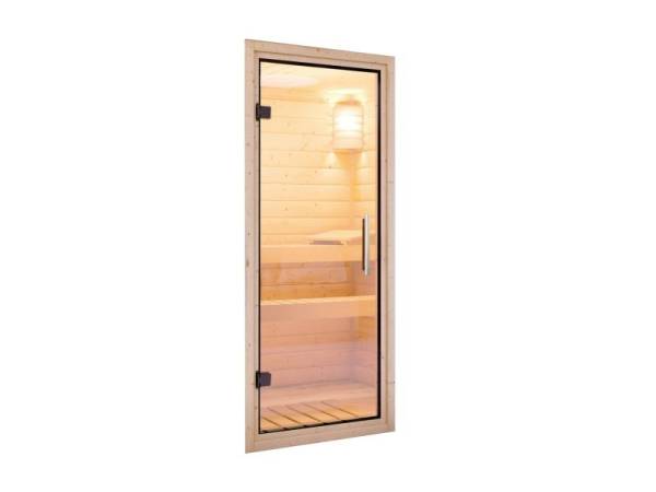 Karibu Saunatür Classic klarglas für 38 / 40 mm Wandstärke Karibu Saunatür Classic klarglas für 38 / 40 mm Wandstärke