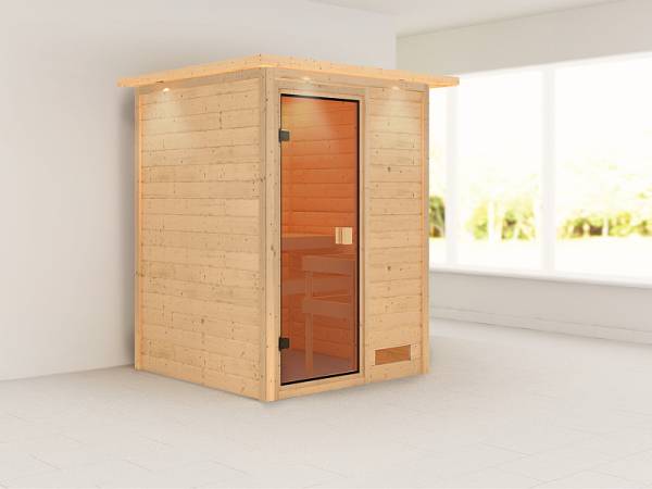 Karibu Woodfeeling Massivholzsauna Svenja 38 mm Karibu Woodfeeling Massivholzsauna Svenja 38 mm