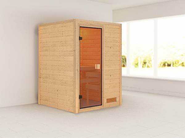 Karibu Woodfeeling Massivholzsauna Svenja 38 mm Karibu Woodfeeling Massivholzsauna Svenja 38 mm