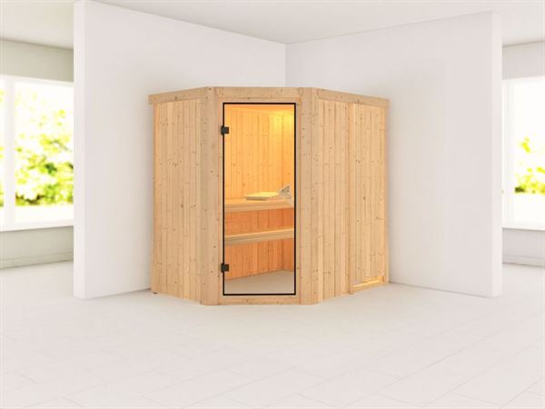 Lavea - Karibu Sauna ohne Ofen - mit Rundbogen - Lavea - Karibu Sauna ohne Ofen - mit Rundbogen -