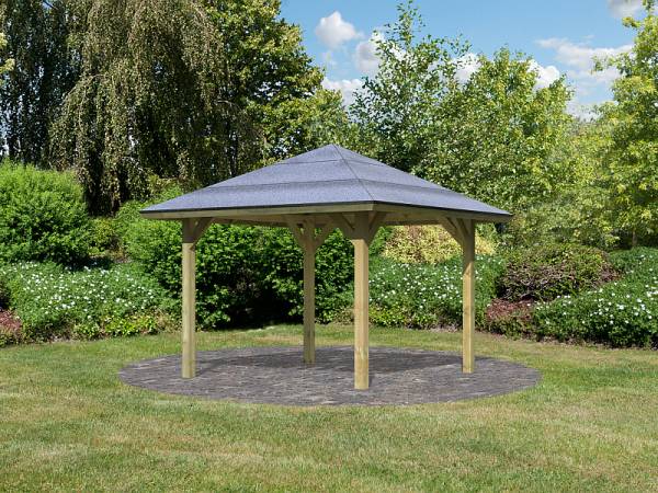 Karibu 4-Eck Pavillon Classic Bergen 1 kdi Karibu 4-Eck Pavillon Classic Bergen 1 kdi